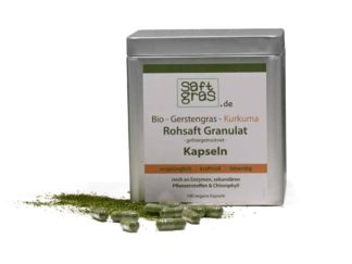 Gerstengrassaft-Kurkuma Kapseln